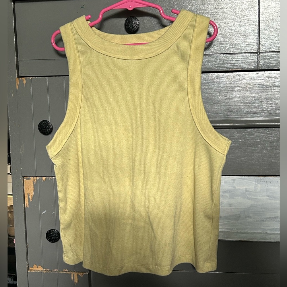 Old Navy Light Yellow Tank Top